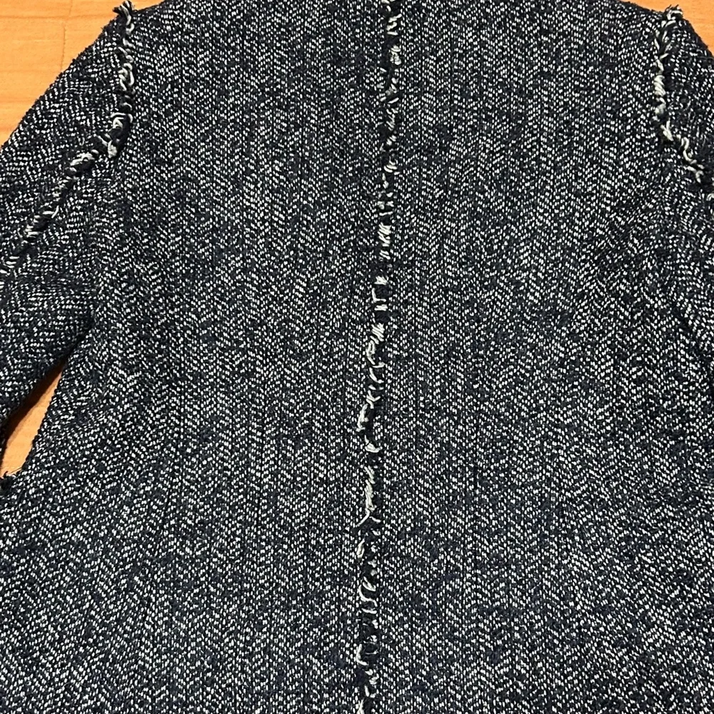 Jones New York Collection Women's Indigo Tweed Jacket - Picture 6 of 8